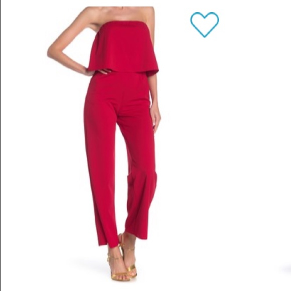 Love...Ady Strapless Top Popover Jumpsuit
